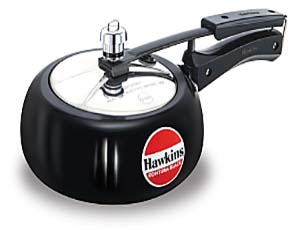 Hawkins CB20 Hard Anodised Pressure Cooker 2-Liter Contura Black